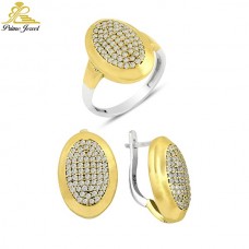 Gümüş Taşlı Set